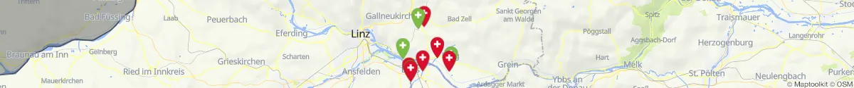 Kartenansicht für Apotheken-Notdienste in der Nähe von Schwertberg (Perg, Oberösterreich)